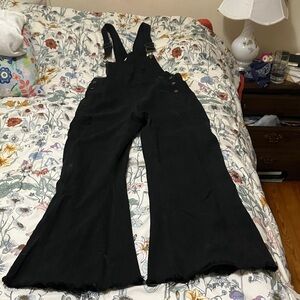 Black Women's Jeans Overalls